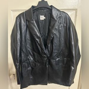 Princess Polly size M/L faux leather jacket